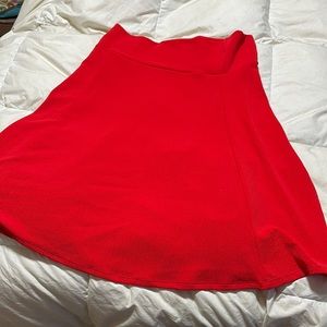 Bright red LuLaRoe Azure skirt 3XL